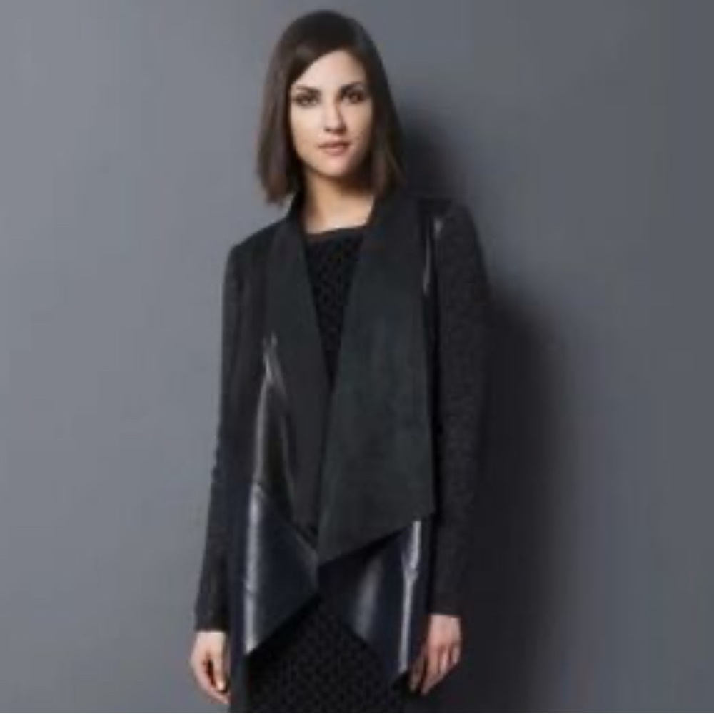 Women’s Black Draped Jacket size small